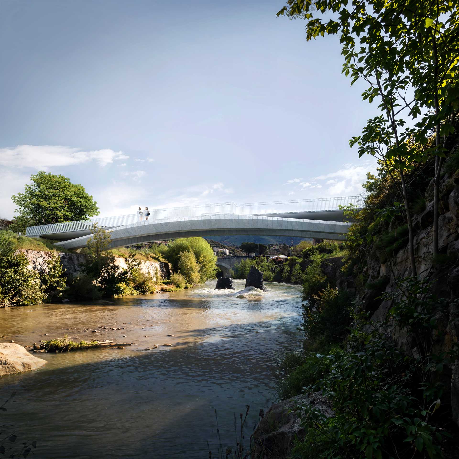 MARC MIMRAM ARCHITECTURE & ASSOCIES - PASSERELLE CORTE 