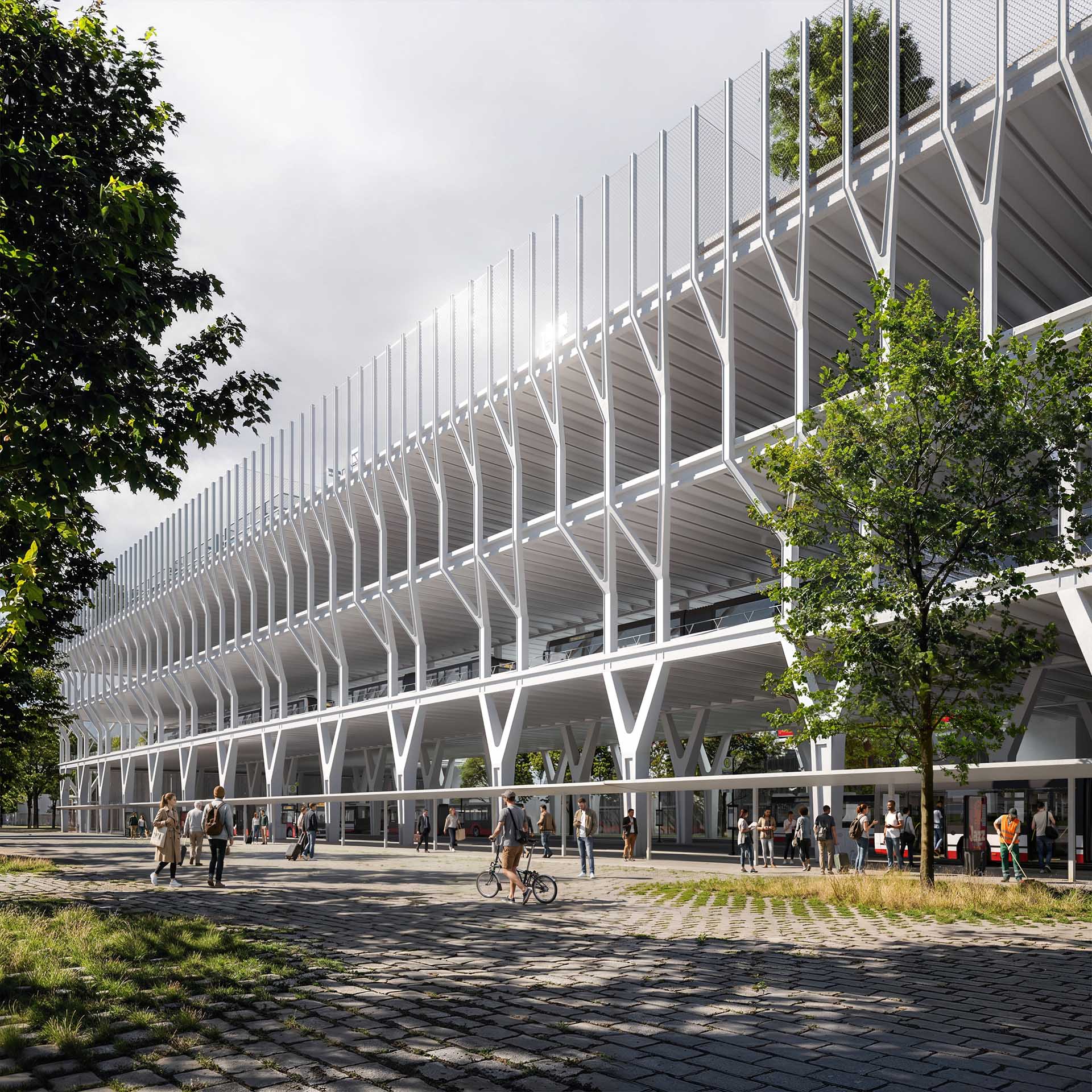 MARC MIMRAM ARCHITECTURE & ASSOCIES - BUS PARKING HAMBOURG