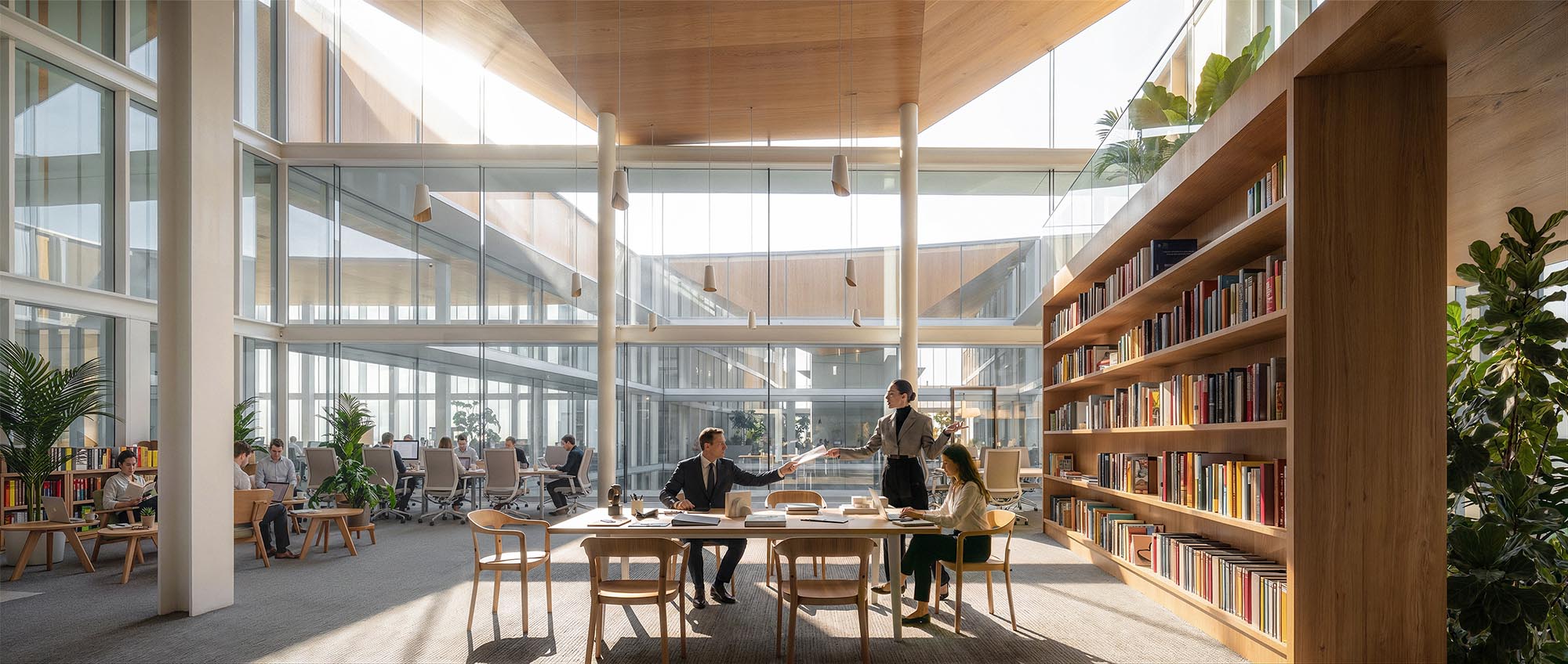 ARTBUILD + OUALALOU+CHOI - Saham Bank HQ 